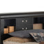 Traditional Style Bookcase Storage Bed