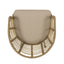 Randy - Modern Wicker Chair With Water Resistant Cushions - Brown / Beige