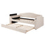 Upholstered Daybed With Storage Armrests, Trundle And Latest Integrated tooth Audio System