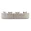 Elegant Curved Sectional Sofa With Full Foam Comfort