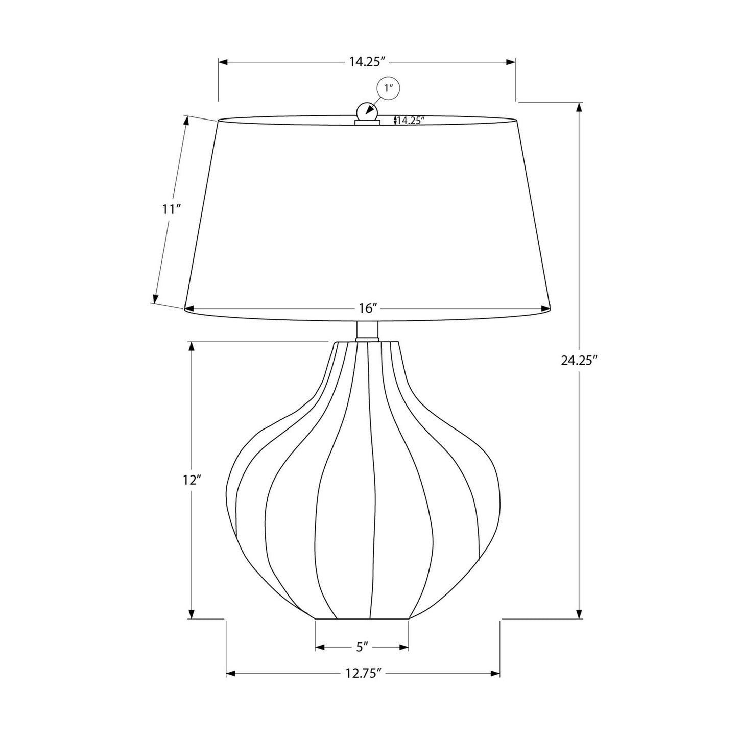 Lighting, Table Lamp, Ceramic, Transitional - Blue