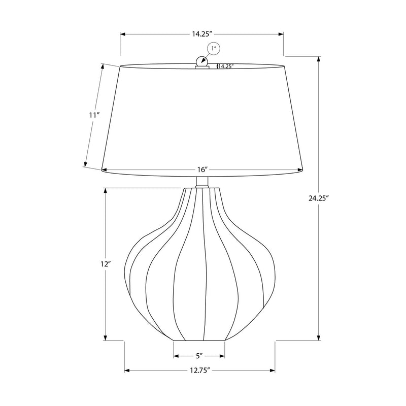 Iluminación, Lámpara de Mesa, Cerámica, Transicional - Azul