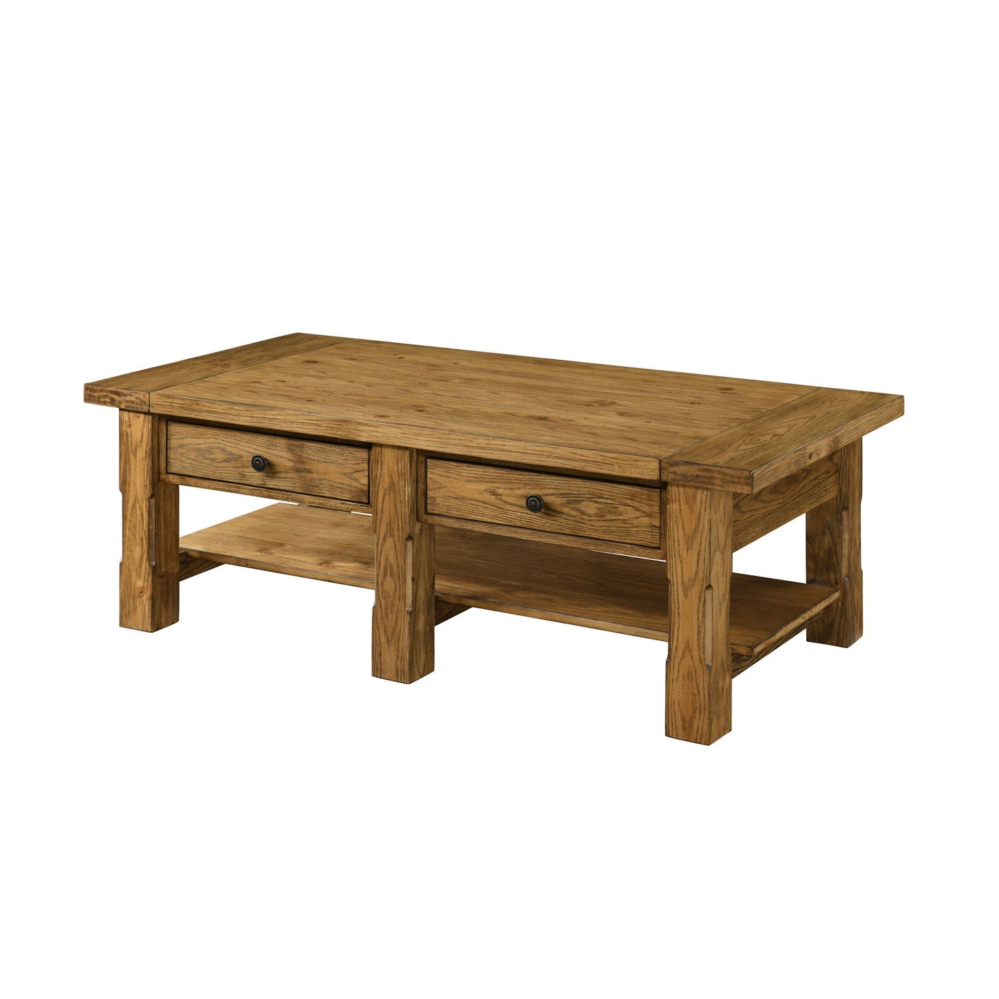 Duncan - 2 Drawer Coffee Table - Walnut