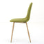 Modern Minimalist Fabric Dining Chair With Iron Legs