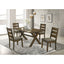Carbon - Rectangular Dining Table With X Base Design - Brown