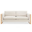 Modern Sofa With Solid Wood Legs, 3 Seater