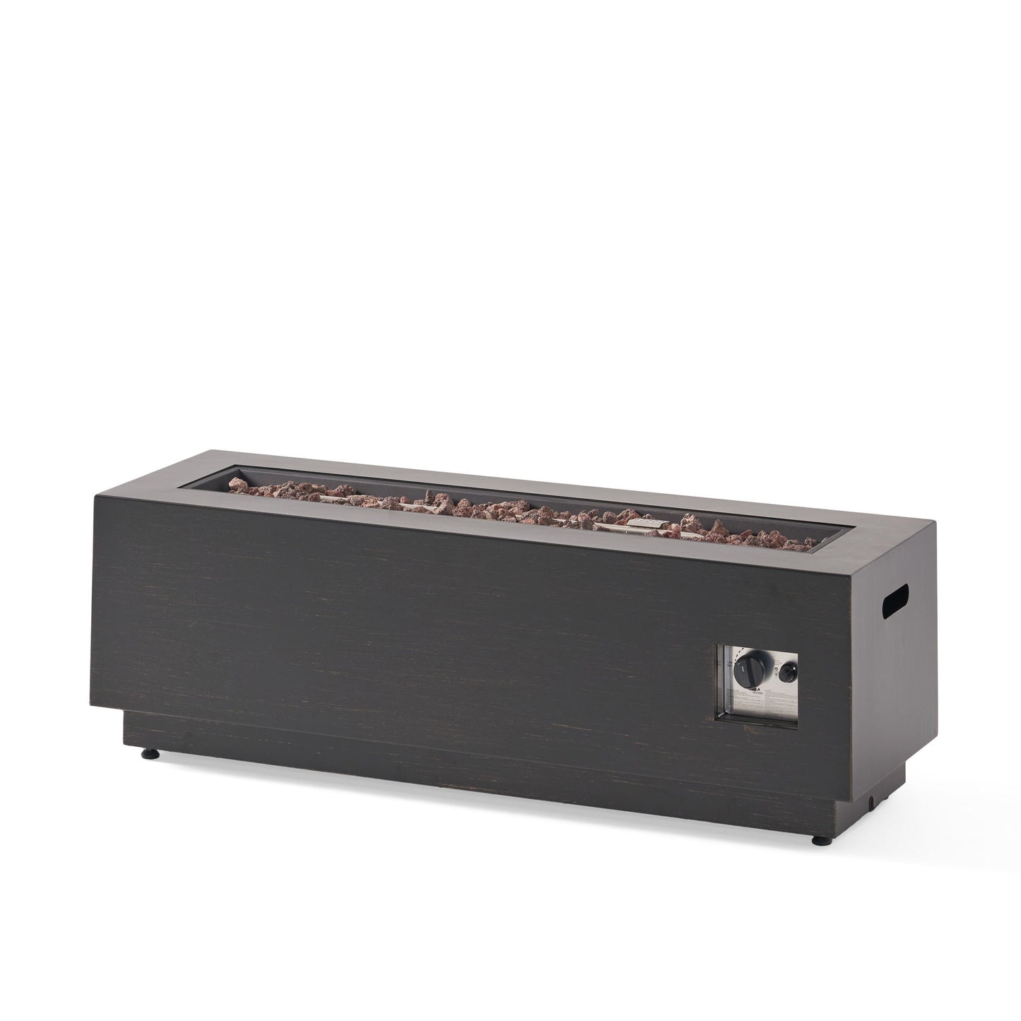 Modern Rectangular Iron Fire Pit 50, 000 Btu