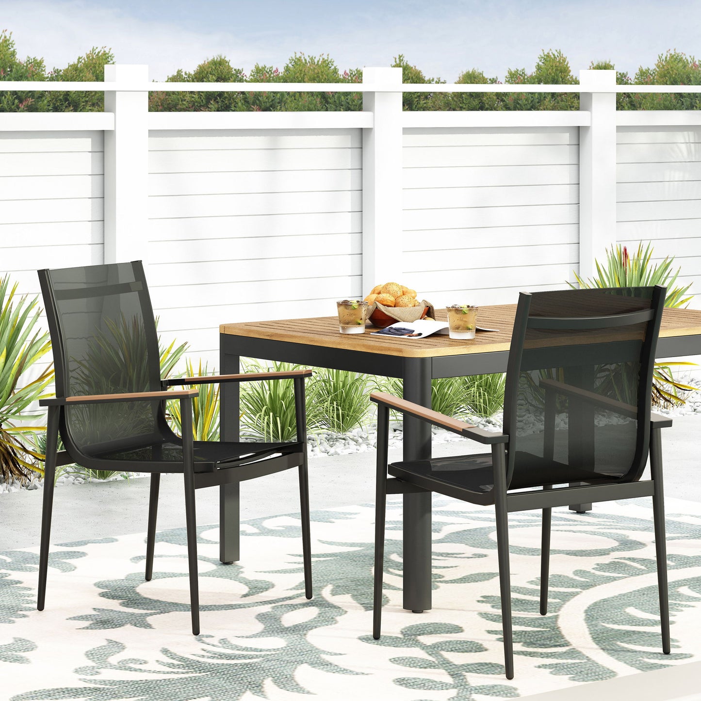 Barrister - Dining Chair (Set of 2) - Black / Natural