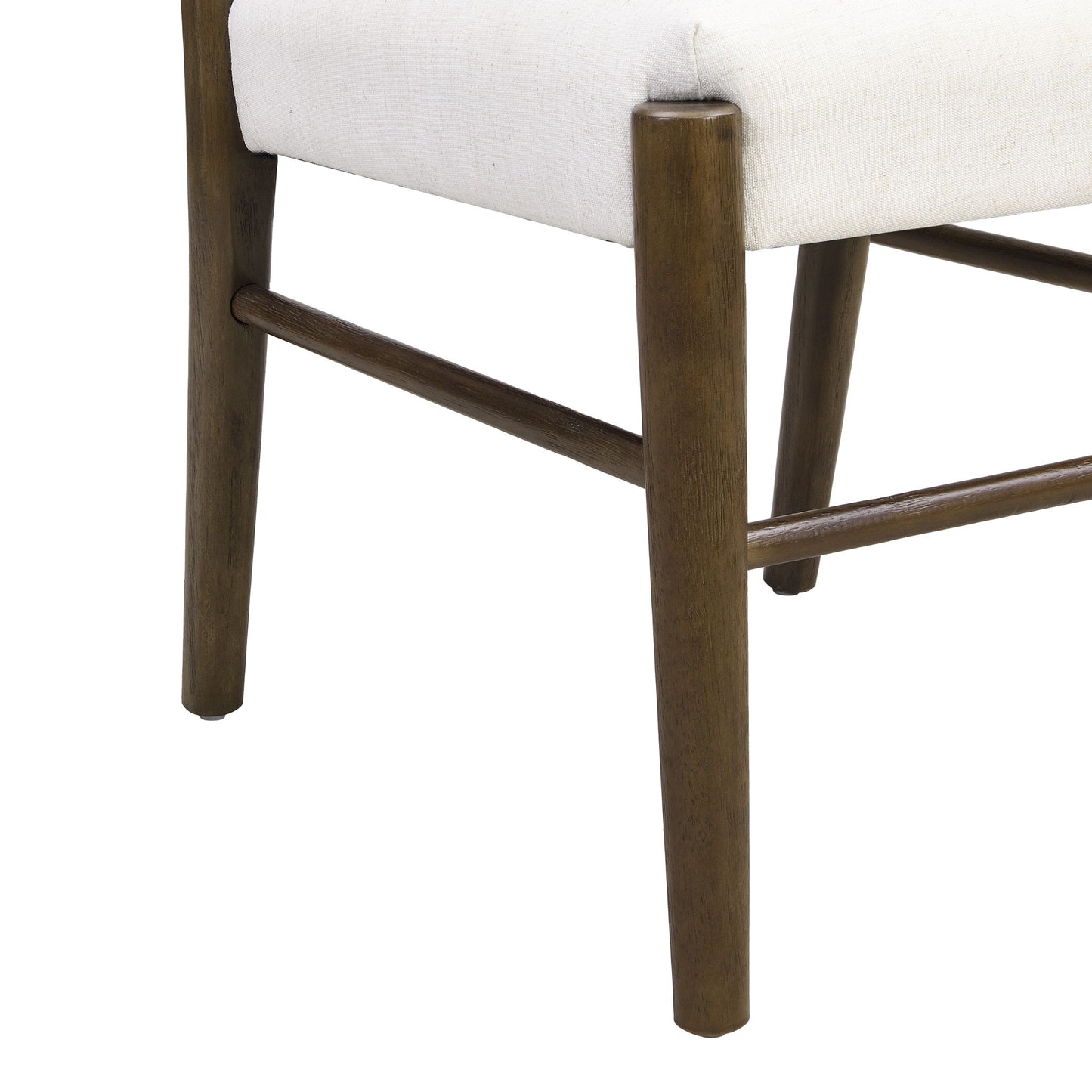 Farmhouse Style Dining Chair Set With Ladder Back Design