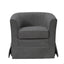 Tucker - Woven Fabric Swivel Barrel Chair