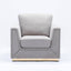 Valin - Linen Chair For Living Room - Gray