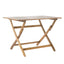 Blissique - Outdoor Foldable Wood Dining Table With Slat Design