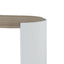 Zoma - High Gloss Sofa Table - Oak / White