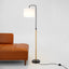 Lior - Arc Floor Lamp With Cylinder Shade - Black