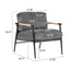 Modern Accent Chair With Cushions, Cozy Seating