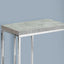 Accent Table, C - Shaped, Tempered Glass, Stylish Design Contemporary & Modern