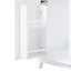 Bathroom Vanity Cabinet Only, 3 Drawers & 4 Doors With Double Layer Shelves - White