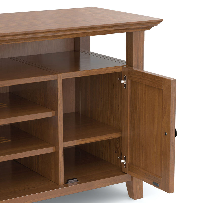 Amherst - TV Media Stand - Medium Saddle Brown
