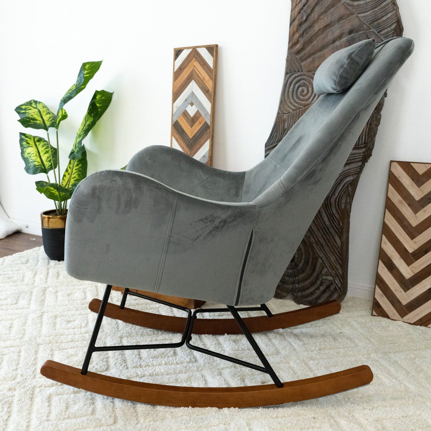 Chel - Mid-Century Modern Rocking Chair