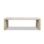 Veda - Geometric Waterfall Dining Table - White