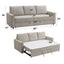 Leira - Linen Pull Out Sleeper Sofa - Beige
