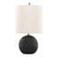 Kona - Contemporary Table Lamp (Set of 2) - Matte Black / Natural