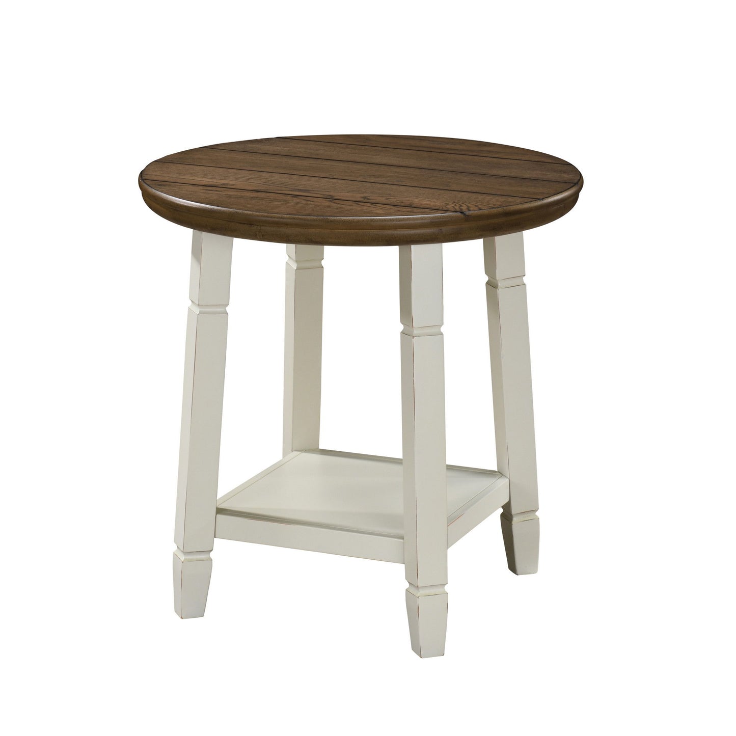 Flaherty - 3 Piece Occasional Set (1 Coffee & 2 End Tables) - Brown / White