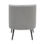 Fran - Contemporary Slipper Chair - Black / Light Gray