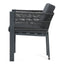 7 Piece Outdoor Dining Set With Table And 6 Chairs - Black / Teak / Gray
