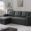 Upholstered Pull Out Sectional Sofa With Chaise
