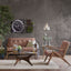 Lounge Chair With Tufted Upholstery And Solid Frame