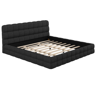 Upholstered Platform Bed With Headboard
