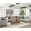 Saba - Cushion Back Loveseat With Pillow Top Arms - Light Gray