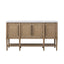 Cement Topped Server With Cane Insets - Sand