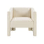 Barrel Accent Chair With Enclosed Arms