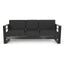 Giovanna - 3 Seater Sofa With Aluminum Frame And Water Repellence Cushions - Black