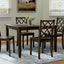 5 Piece Dining Table Set - Brown