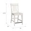 Slat Back Counter Stools (Set of 2) - White