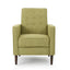 Mid-Century Modern Recliner With Button Tufted Waffle Stitch