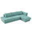 L-Shaped Modular Sofa With Double Layer Cushion