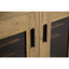 Door Accent Cabinet With Screens - Brown
