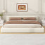 Stylish Upholstered Bed With Birch Wood Frame