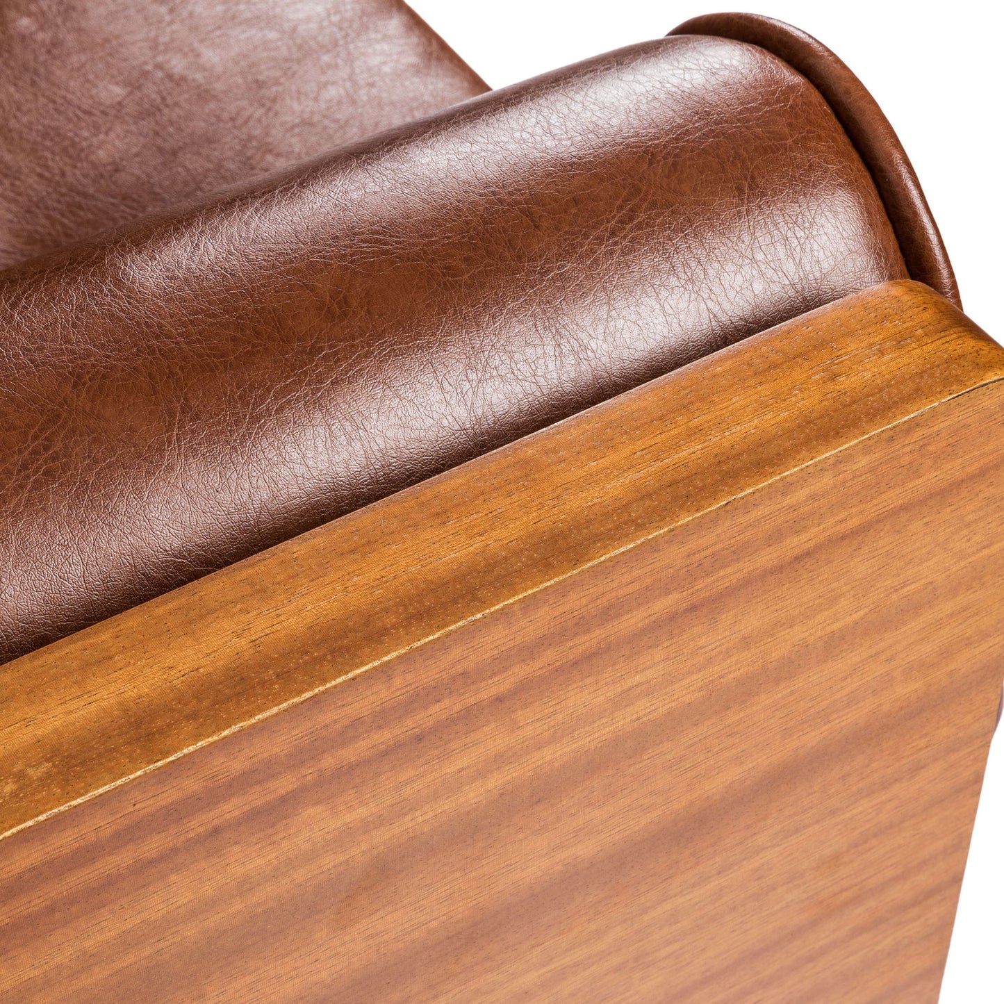 Adelaide - Tufted Sofa With Rolled Accent Pillows - Light Brown