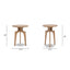 Carmel - Round Side Table - Antique Brown