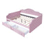 Upholstered Daybed With LED Lights And 2 Drawersme