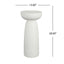 Magnesium Oxide Plant Stand - White