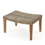 Outdoor Rattan Wicker Ottomans - Gray