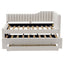 Upholstered Daybed With Trundle And 3 Drawers