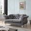 Stylish Flared Arm Loveseat