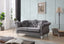 Stylish Flared Arm Loveseat